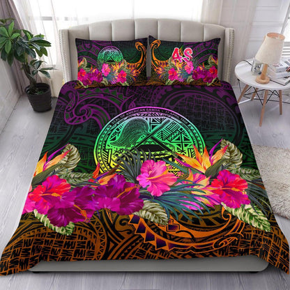 American Samoa Bedding Set - Summer Hibiscus