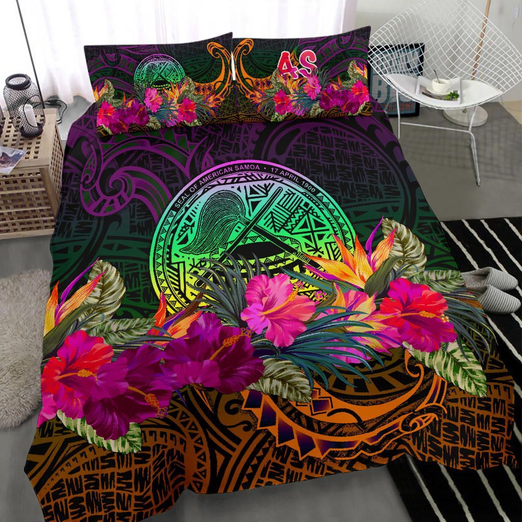American Samoa Bedding Set - Summer Hibiscus