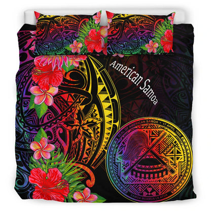 American Samoa Bedding Set - Tropical Hippie Style