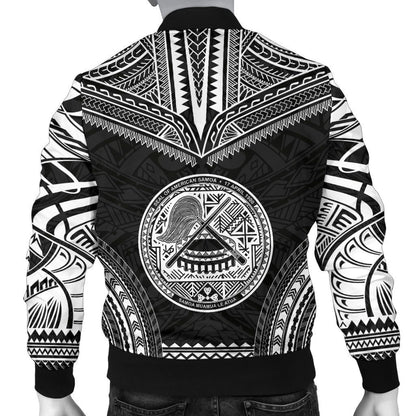 American Samoa Polynesian Chief Bomber Jacket - Black Version