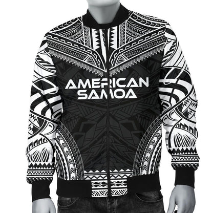 American Samoa Polynesian Chief Bomber Jacket - Black Version