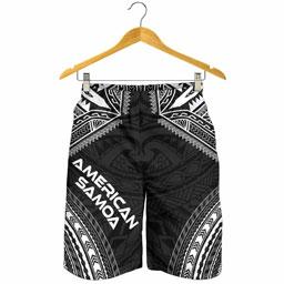 American Samoa Men Shorts - Polynesian Chief Black Version