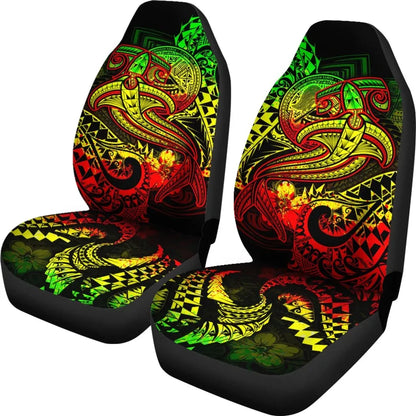 American Samoa Car Seat Covers - Reggae Shark Polynesian Tattoo