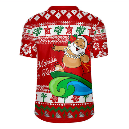 American Samoa Rugby Jersey Santa Claus Ho Ho Ho Christmas
