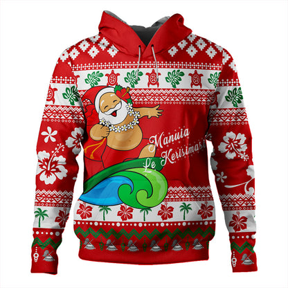 American Samoa Hoodie Santa Claus Ho Ho Ho Christmas