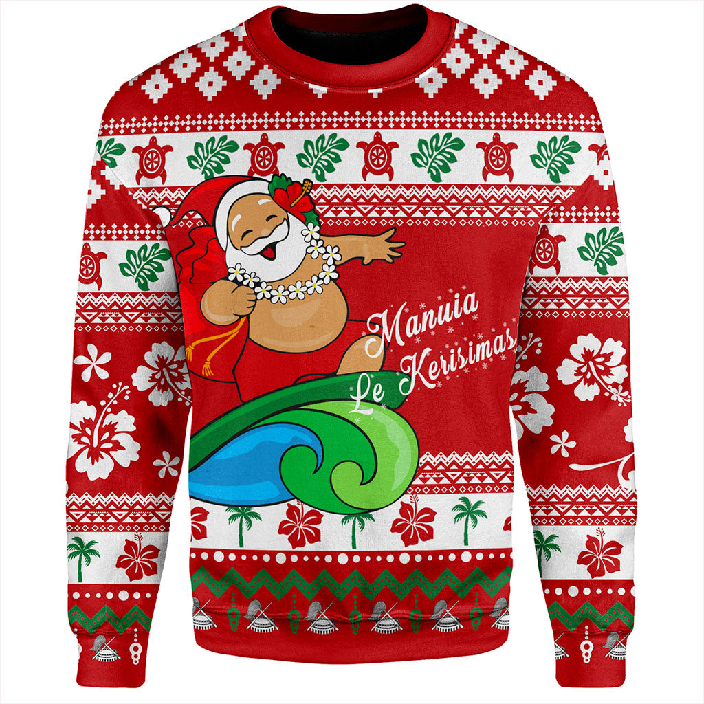 American Samoa Sweatshirt Santa Claus Ho Ho Ho Christmas