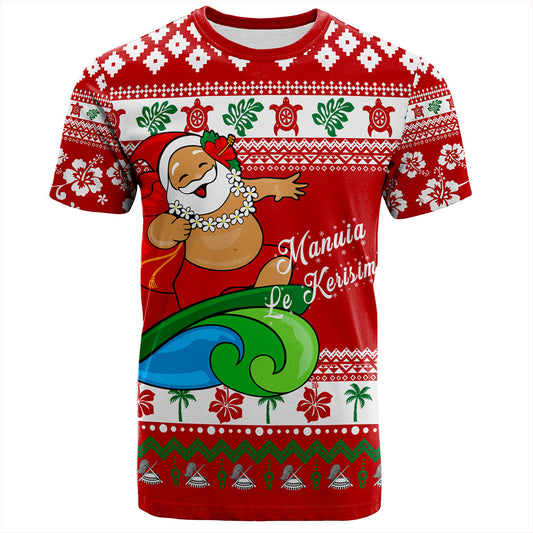 American Samoa T-Shirt Santa Claus Ho Ho Ho Christmas