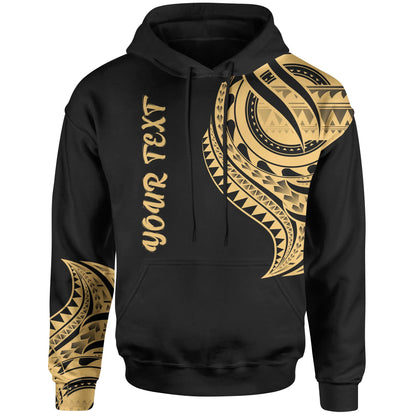 American Samoa Custom Personalised Hoodie - American Samoa Tatau Gold Patterns