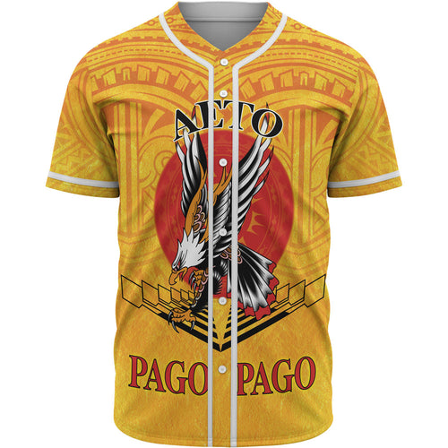 American Samoa Custom Personalised Baseball Shirt - Pago Pago Aeto (Ver 2)