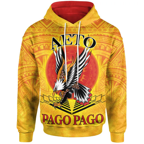 American Samoa Custom Personalised Hoodie - Pago Pago Aeto (Ver 2)