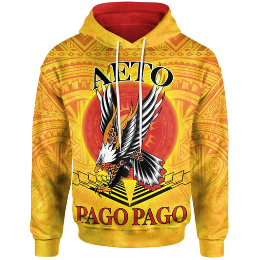 American Samoa Custom Personalised Hoodie - Pago Pago Aeto (Ver 2)