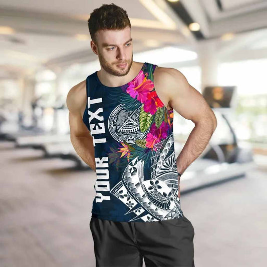 American Samoa Custom Personalised Men Tank Top - Summer Vibes