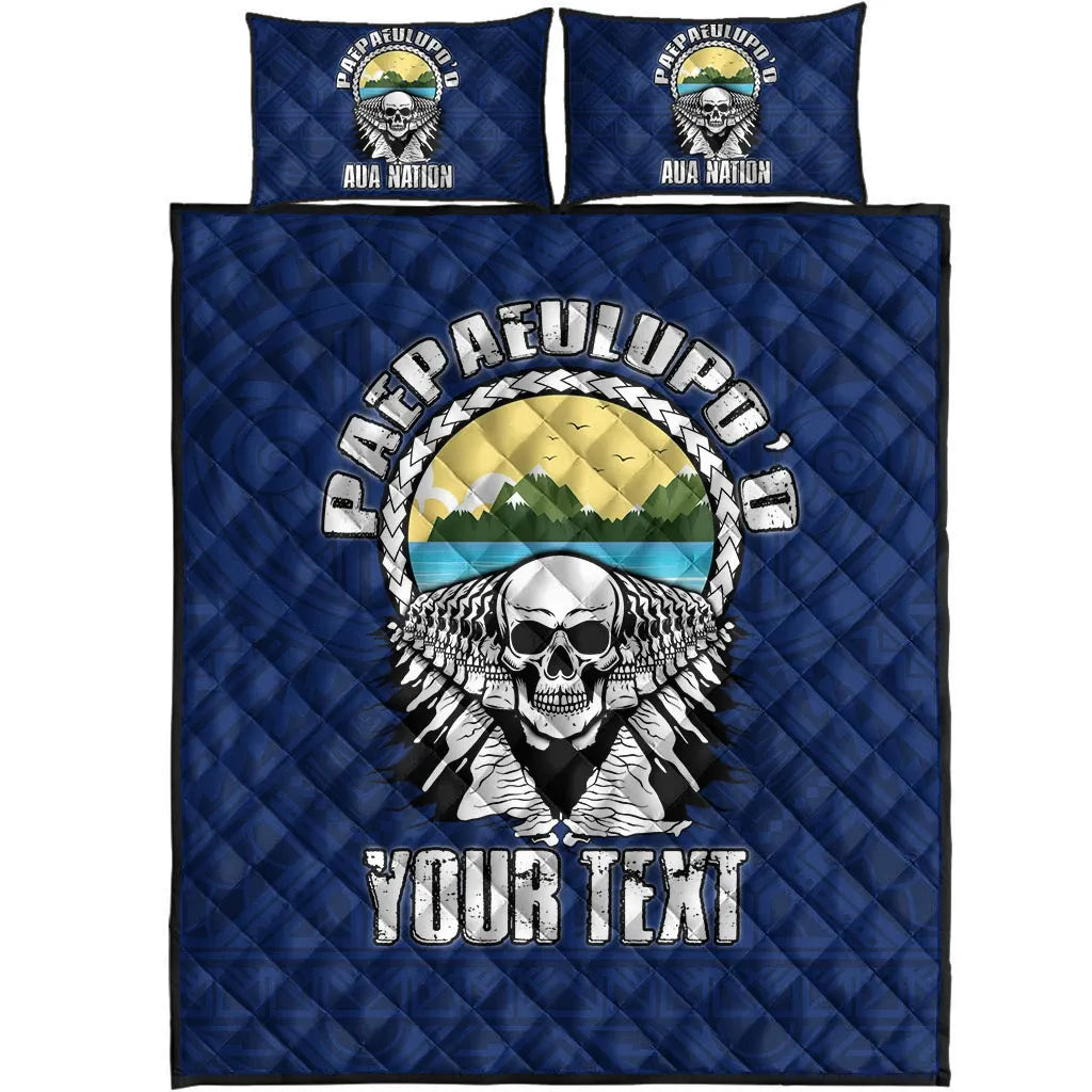 American Samoa Custom Personalised Quilt Bed Set - Paepaeulupo'o Aua (Ver 2)