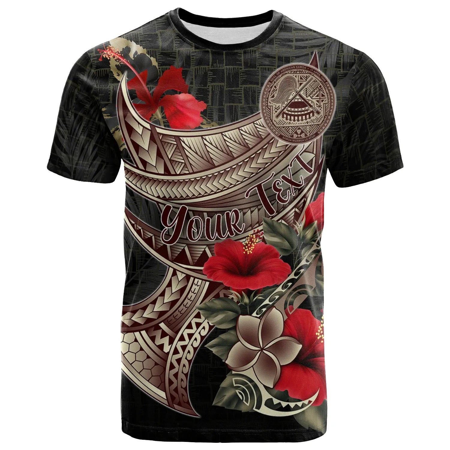 American Samoa Custom Personalised T-Shirt - Polynesian Tribal Vintage Style