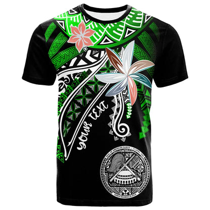 American Samoa Custom Personalised T-Shirts - Fanciful Forest Green Color