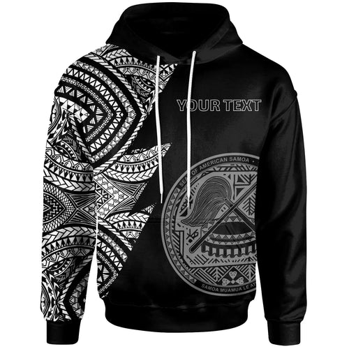 American Samoa Custom Personalized Hoodie - Flash Style White