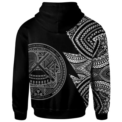 American Samoa Custom Personalized Hoodie - Flash Style White