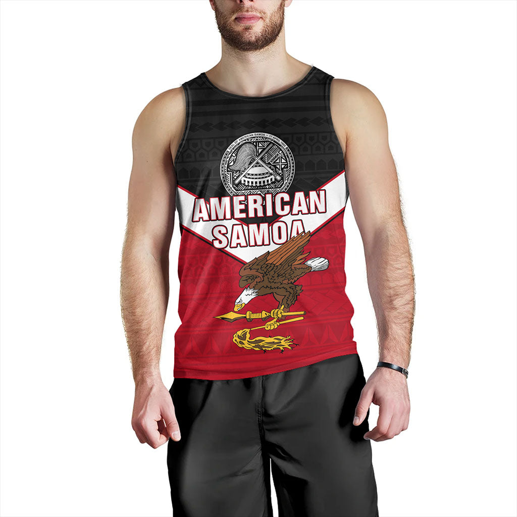 American Samoa Tank Top Custom Polynesian Tribal Sport Style