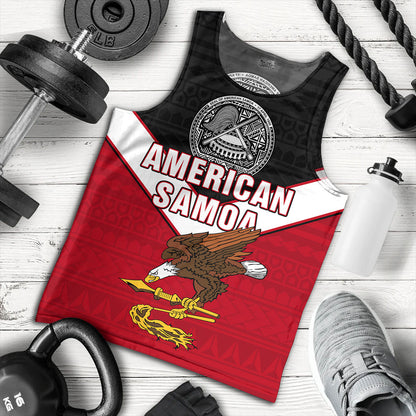 American Samoa Tank Top Custom Polynesian Tribal Sport Style