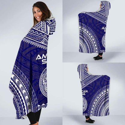 American Samoa Flag Polynesian Chief Hooded Blanket