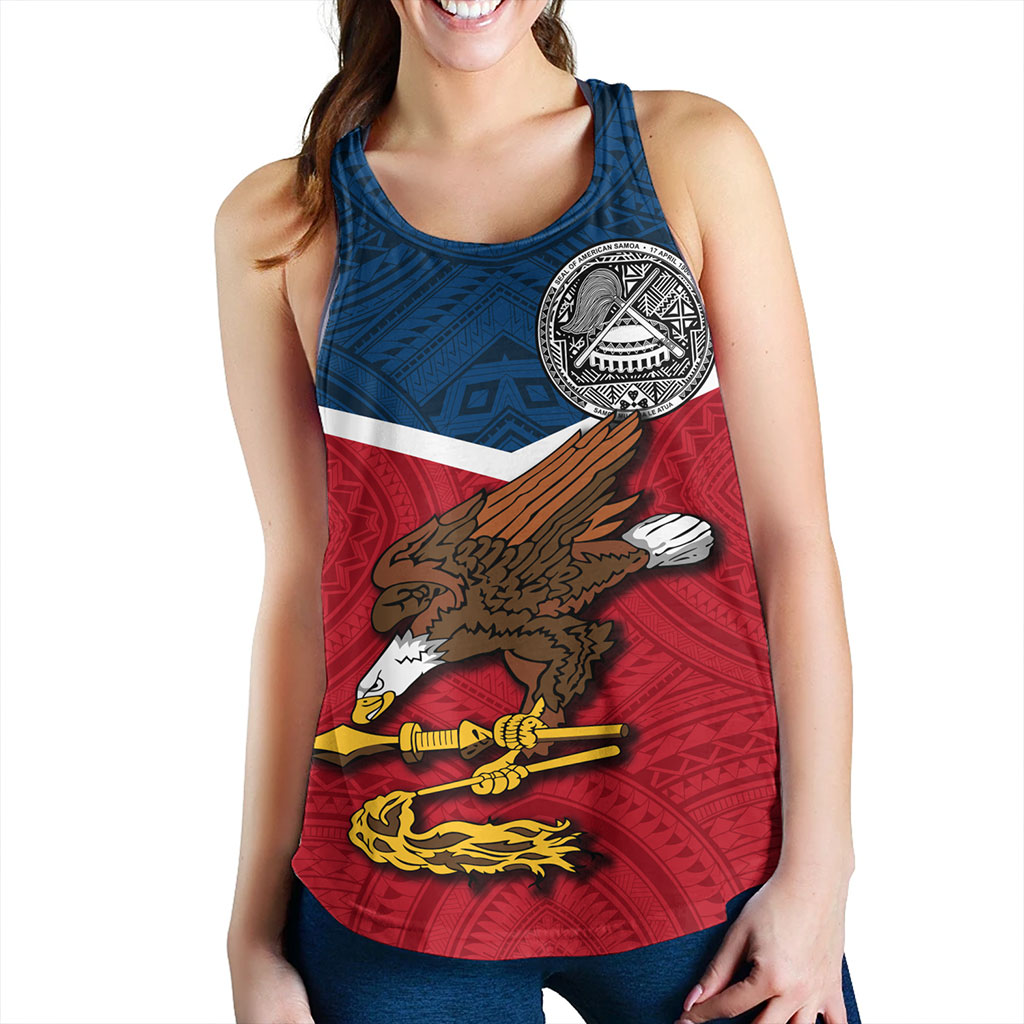 American Samoa Women Tank Samoa Tribal Flag Sport Style
