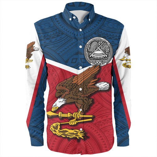American Samoa Long Sleeve Shirt Samoa Tribal Flag Sport Style