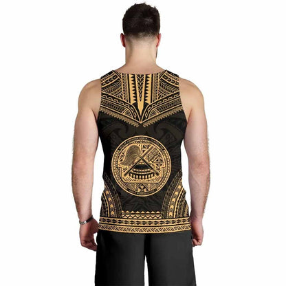 American Samoa Men Tank Top - Polynesian Chief Gold Version