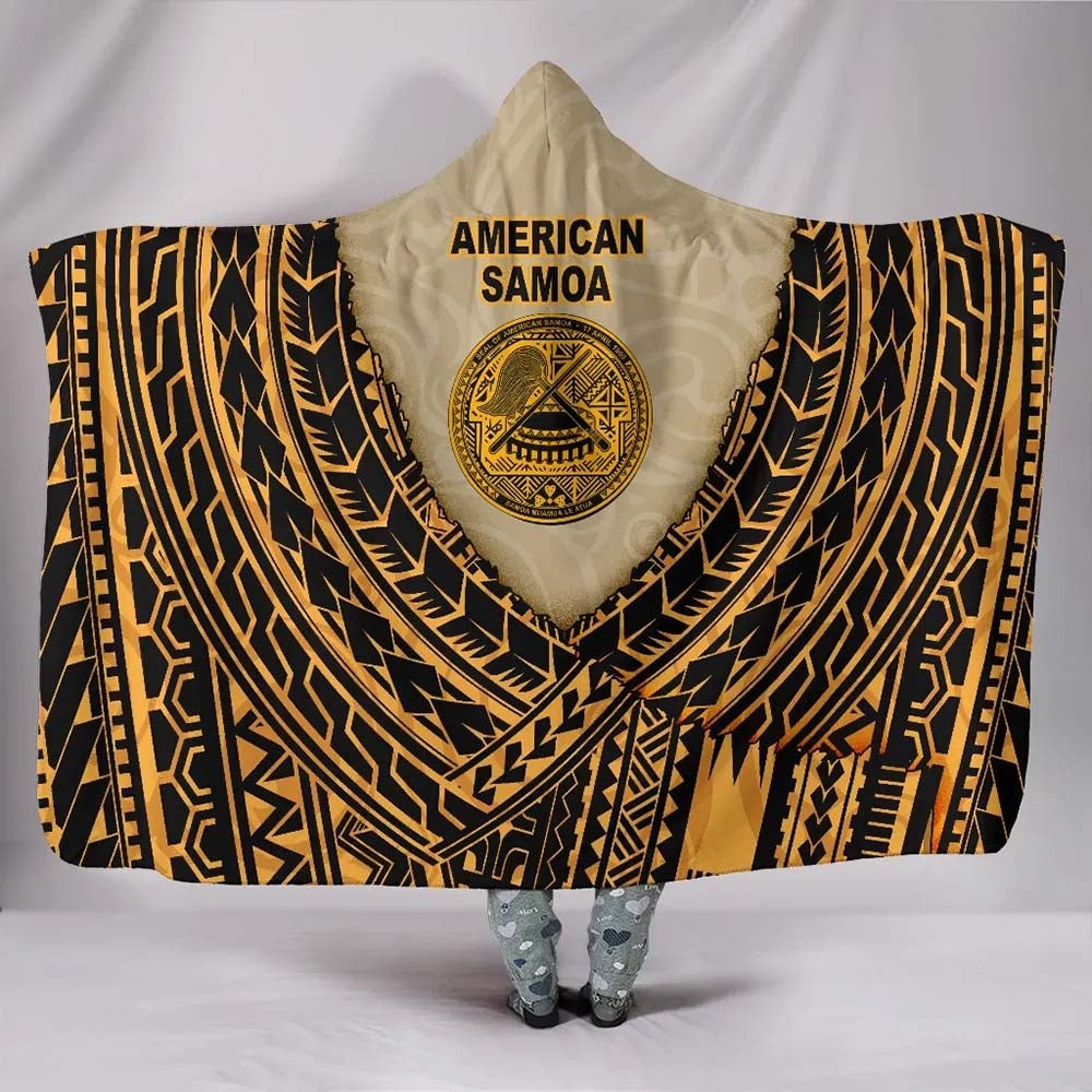American Samoa Hooded Blanket - Polynesian Wild Style