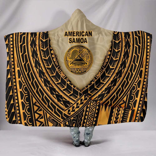 American Samoa Hooded Blanket - Polynesian Wild Style