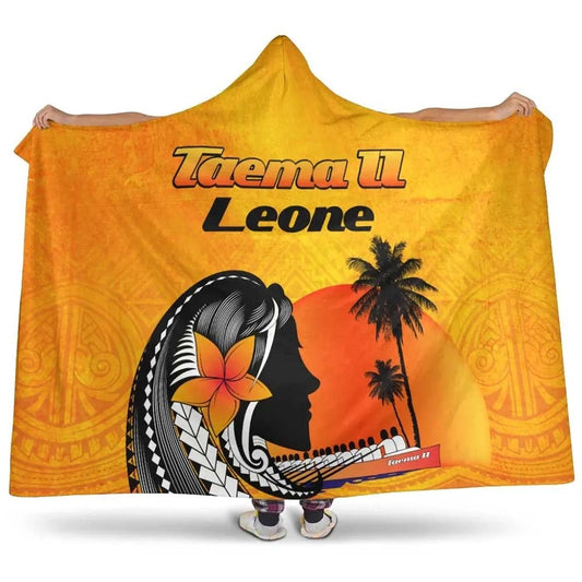 American Samoa Hooded Blankets - Taema II Leone