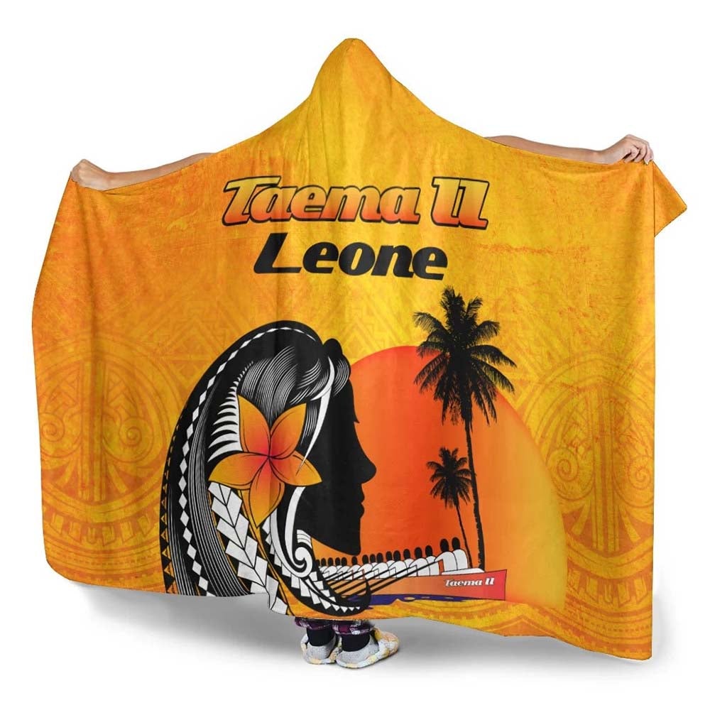 American Samoa Hooded Blankets - Taema II Leone
