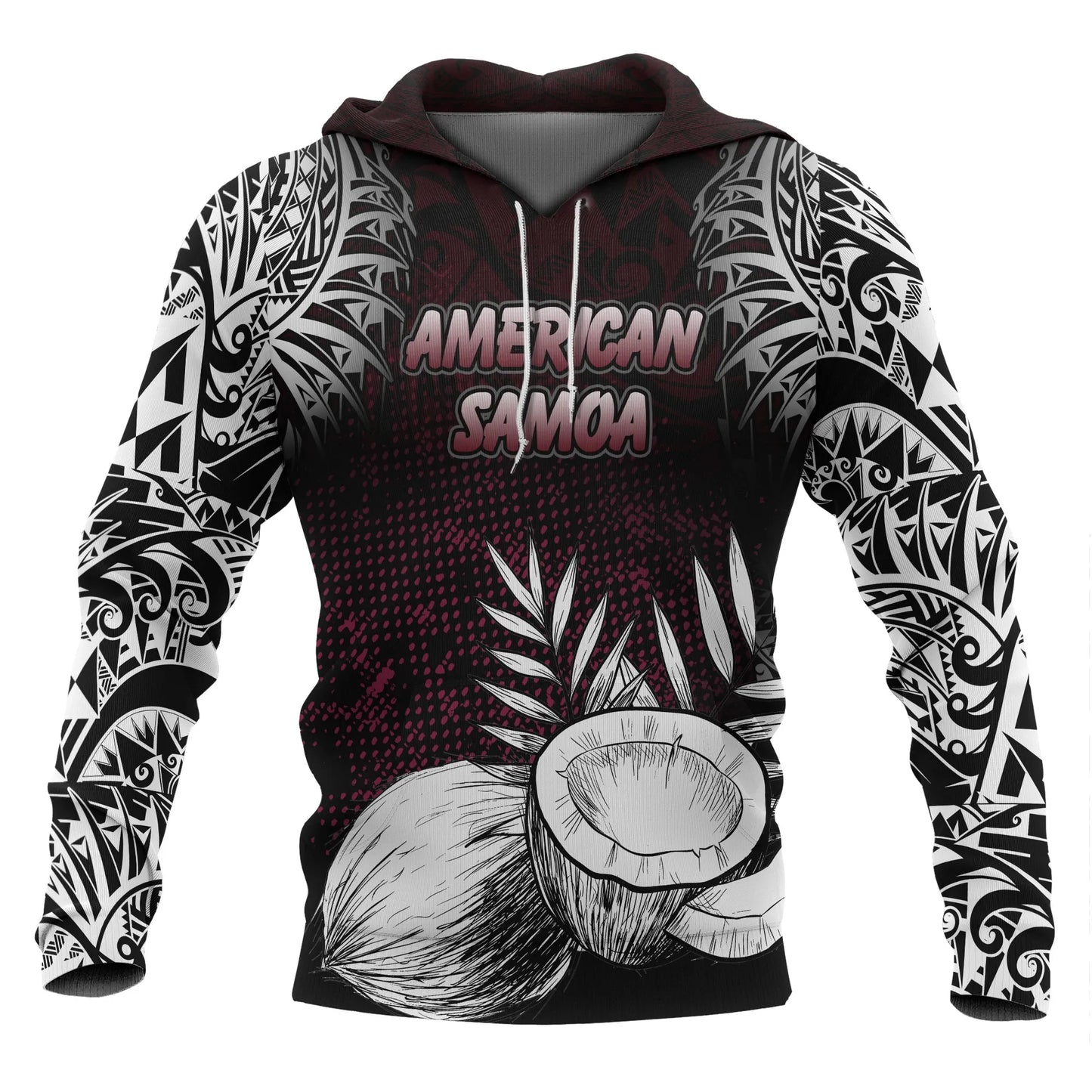 American Samoa Hoodie Coconut