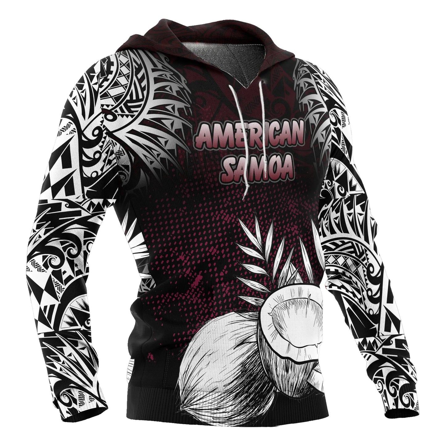 American Samoa Hoodie Coconut