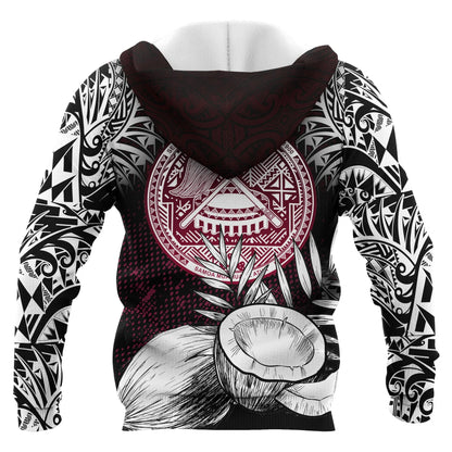American Samoa Hoodie Coconut