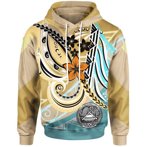 American Samoa Hoodie - Flower Ribons
