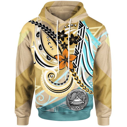 American Samoa Hoodie - Flower Ribons