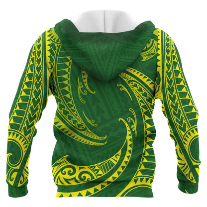 American Samoa Hoodie - Manu Aa Islands Group Tribal Wave