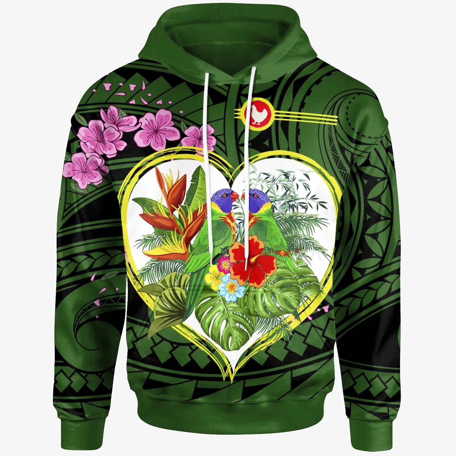 American Samoa Hoodie - The Love Of Blue Crowned Lory