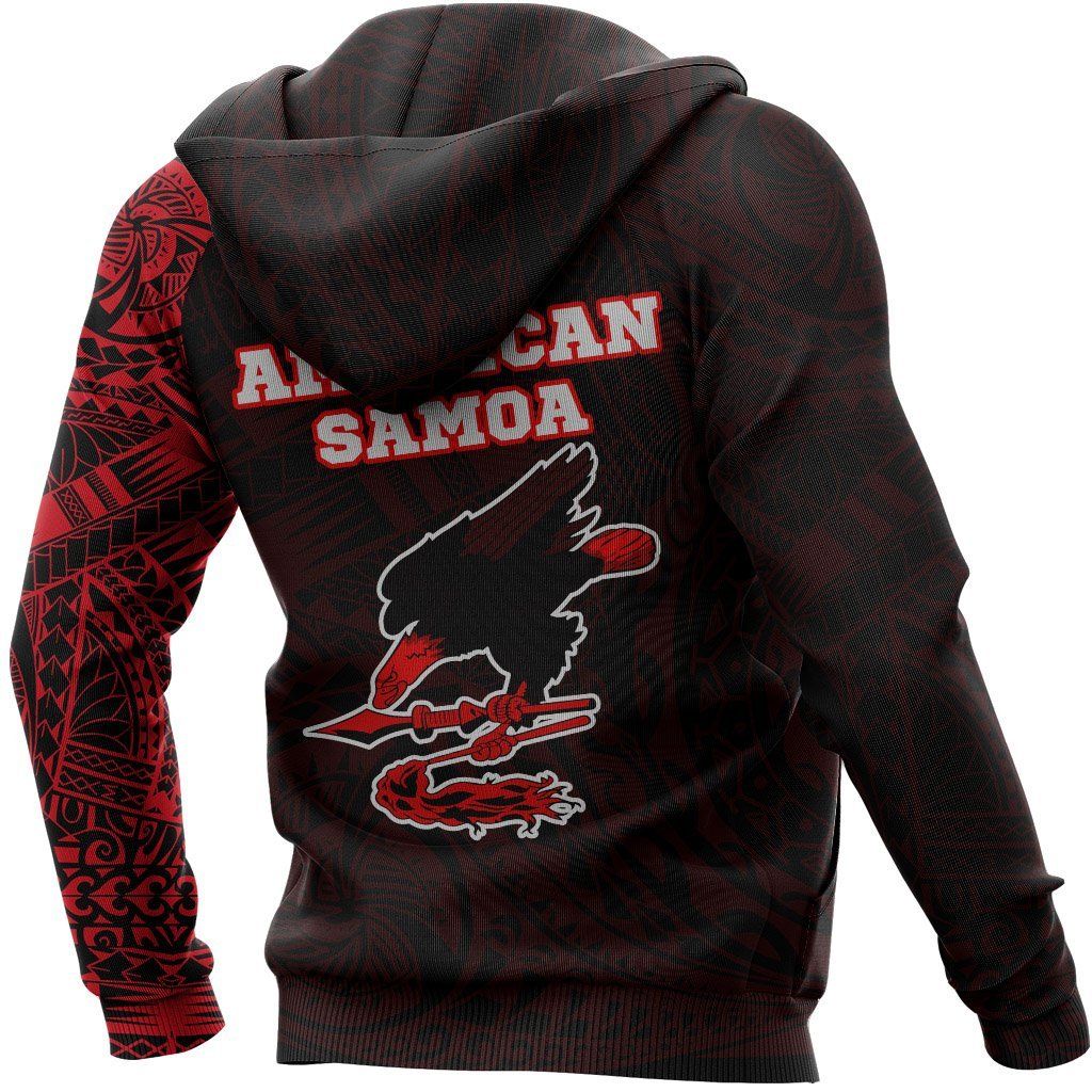 American Samoa In My Heart Polynesian Hoodie Red