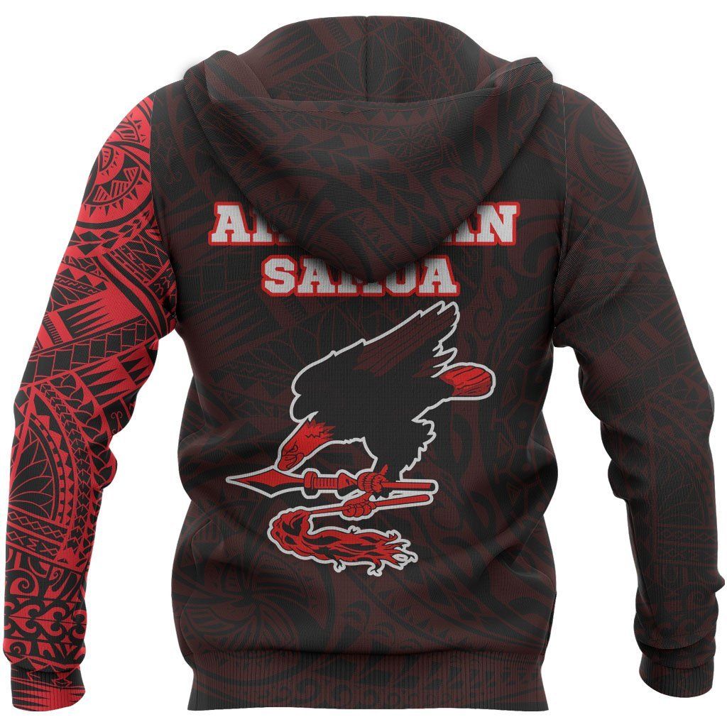 American Samoa In My Heart Polynesian Hoodie Red