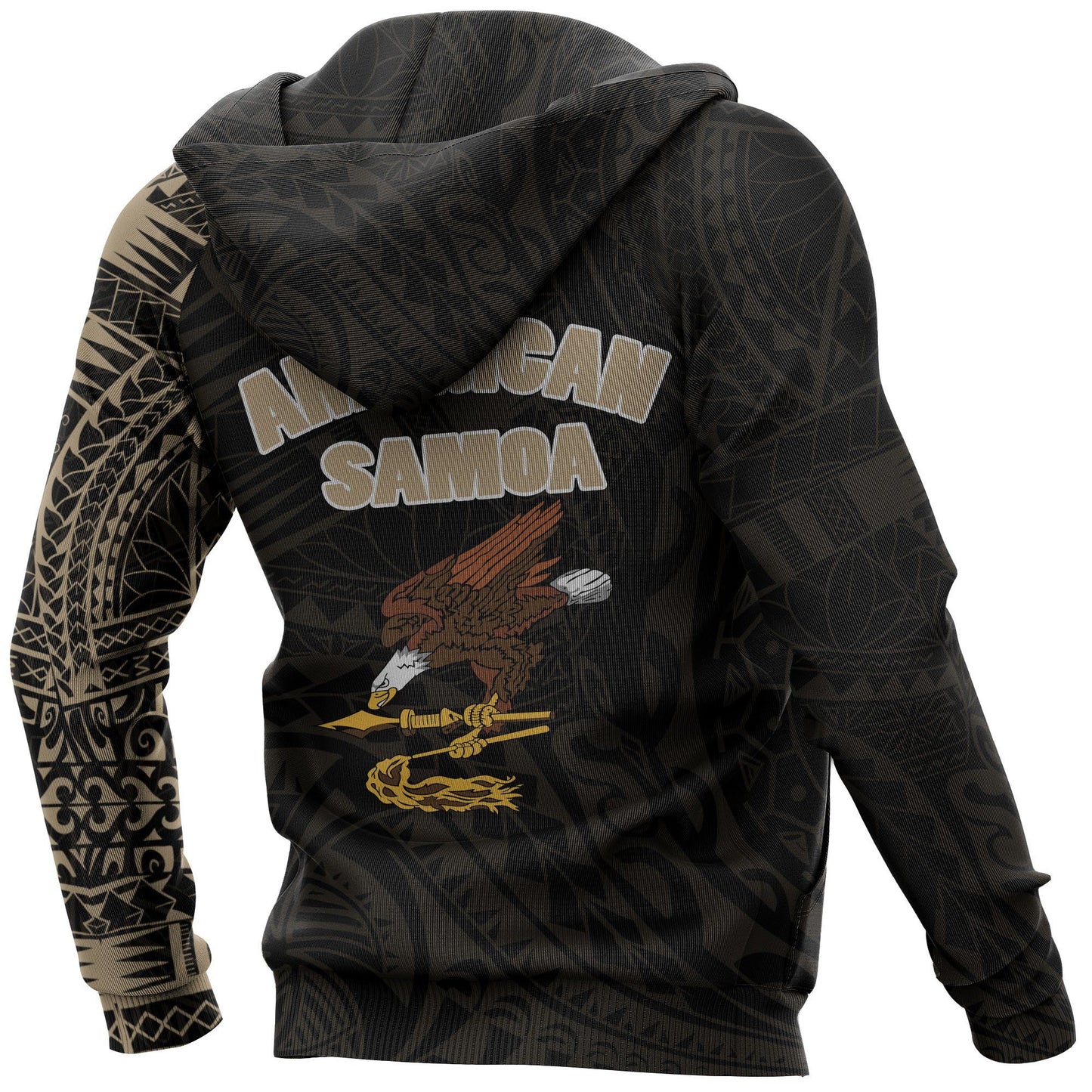 American Samoa Hoodie - American Samoa Seal Polynesian Tattoo