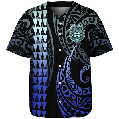 American Samoa Baseball Shirt Kakau Style