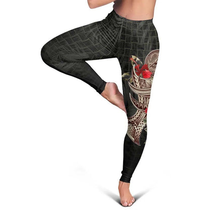 American Samoa Legging - Polynesian Tribal Vintage Style