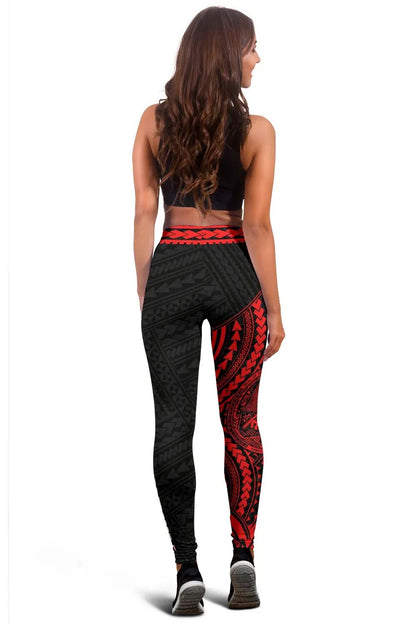 American Samoa Legging - Red Tattoo