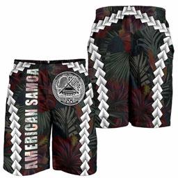 American Samoa Men Shorts - Chain Polynesian