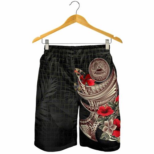 American Samoa Men Shorts - Polynesian Tribal Vintage Style