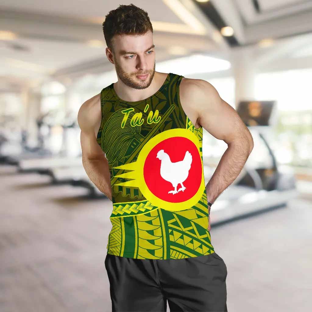 American Samoa Men Tank Top - Manu'a Ta'u Polynesian Patterns