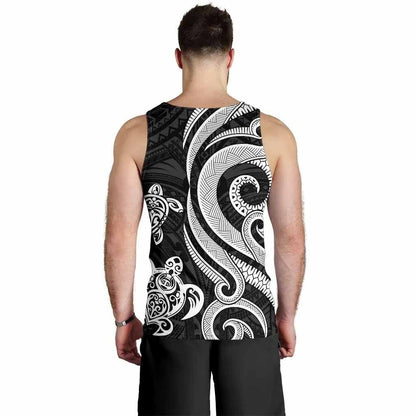 American Samoa Men Tank Top - White Tentacle Turtle