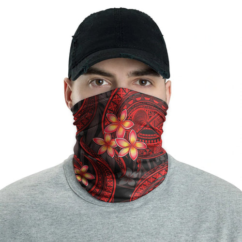 American Samoa Neck Gaiter - Plumeria Red