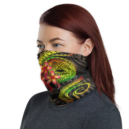 American Samoa Neck Gaiter - Plumeria Reggae